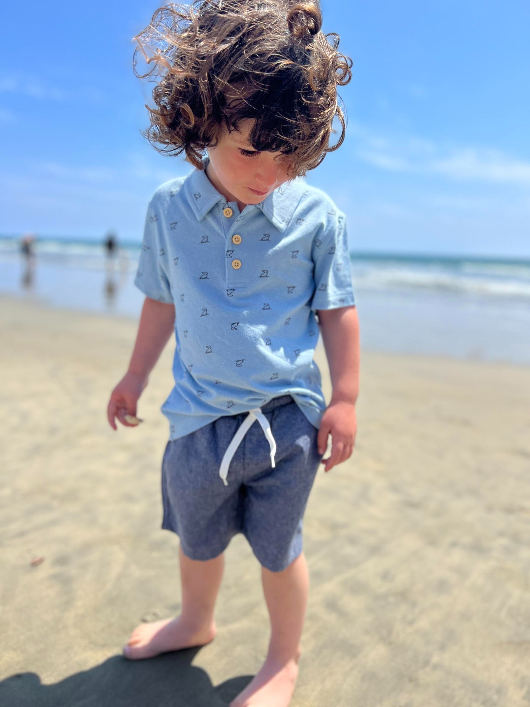Me & Henry Splash Charcoal Swim Shorts
