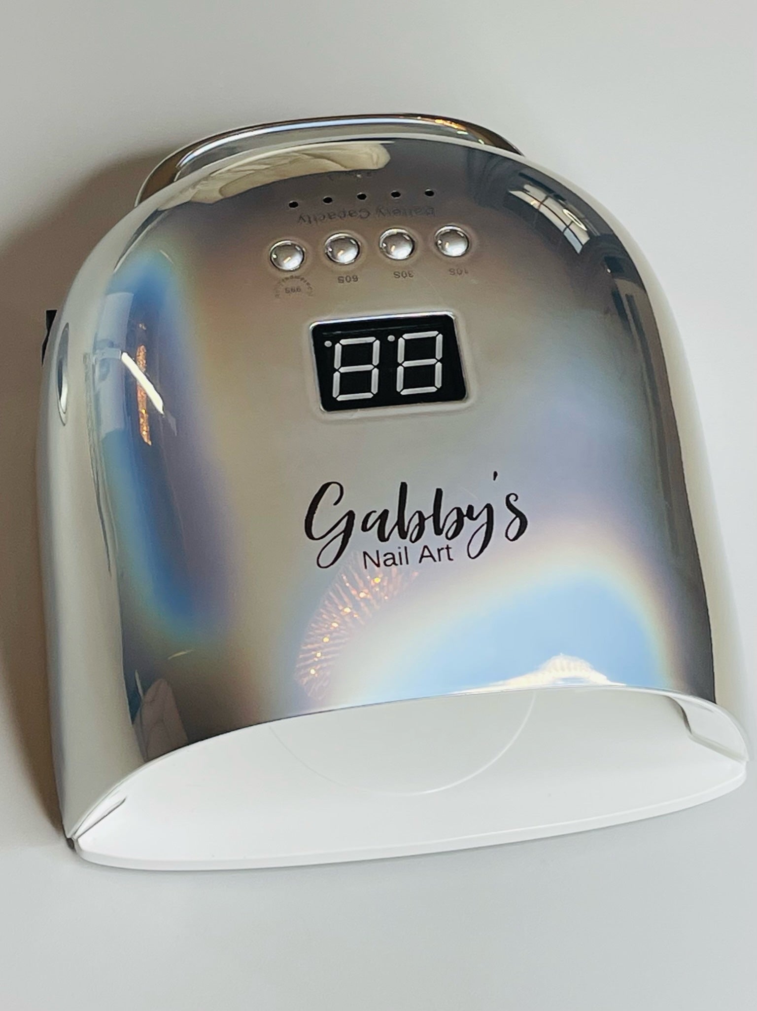 Clearance “note” small imperfections on silver coating - Nail Lamp - Holographic - Silver