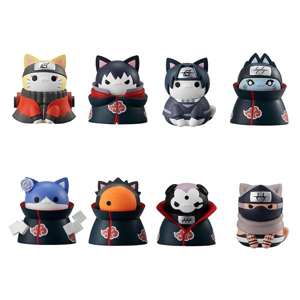 Megahouse Naruto Shippuden Akatsuki Battle Konohagakure 8pcs Box Set