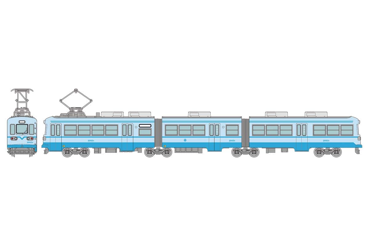 The Railway Collection The Railway Collection Chikuho Electric Railway Type 2000 No. 2003 Blue Diorama Supplies