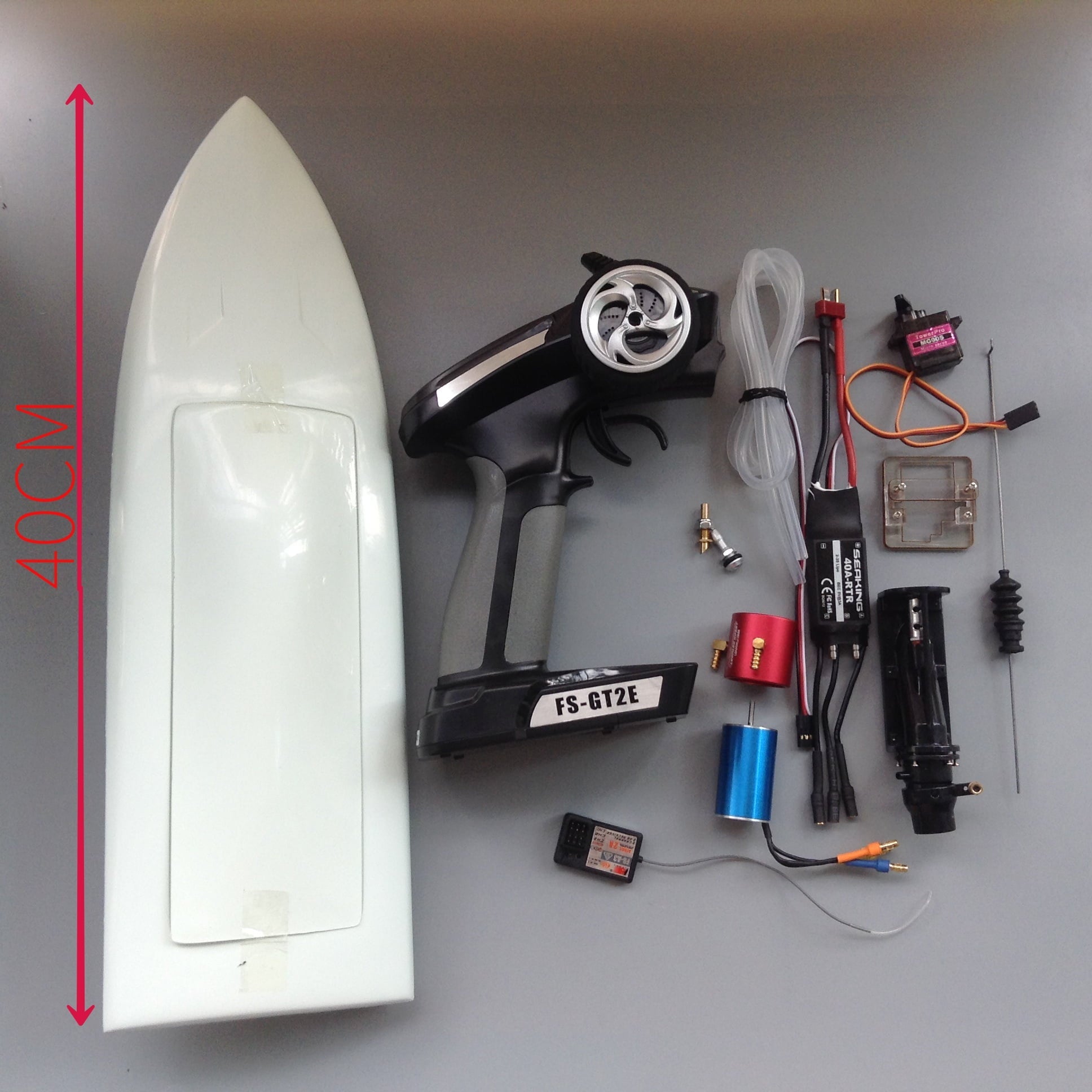 40cm Jet Remote Control Boat DIY Kit