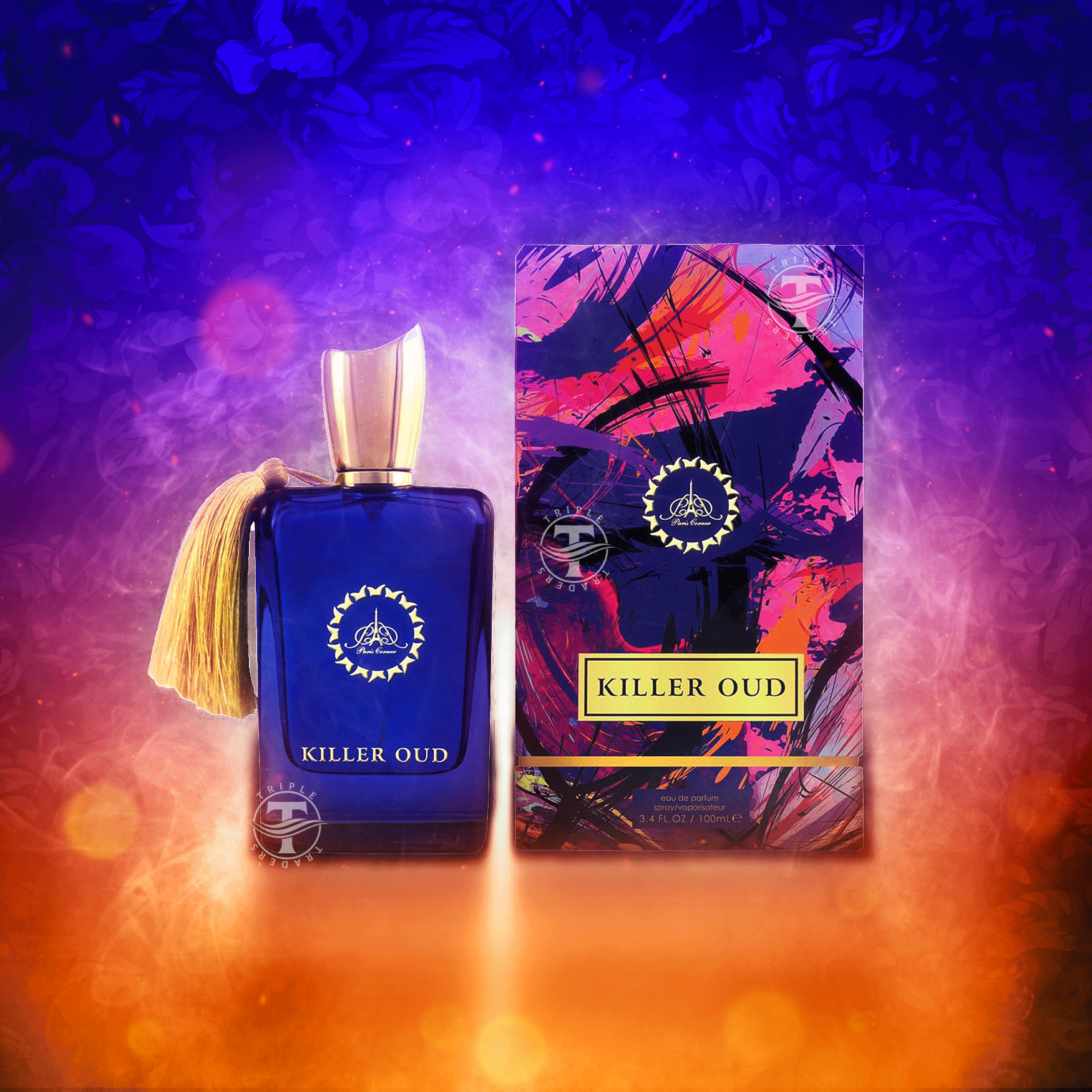 Killer Oud by Paris Corner Eau De Perfum 100ML Men Perfume Spray